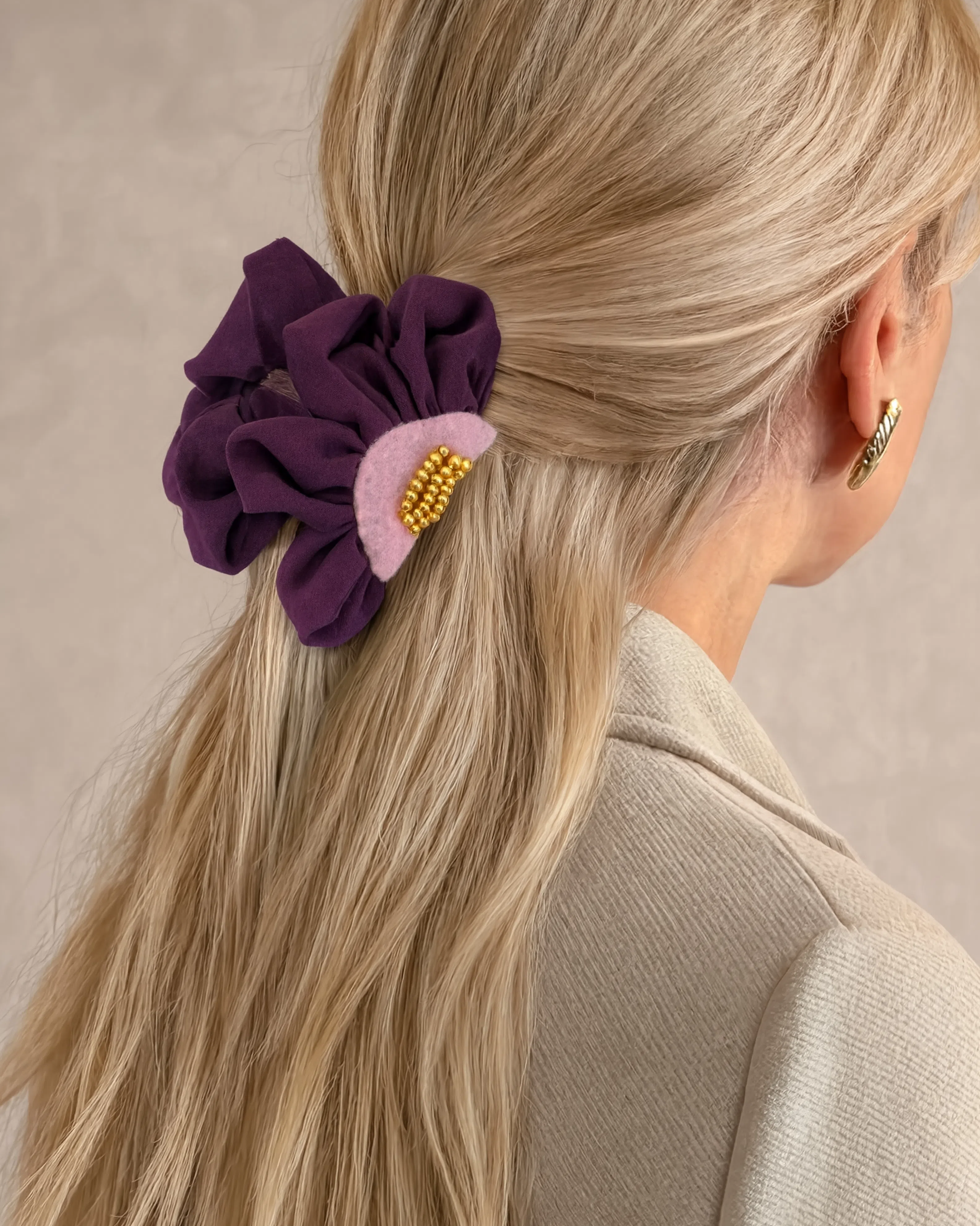 HAIR CLIP ROSÉ WINE