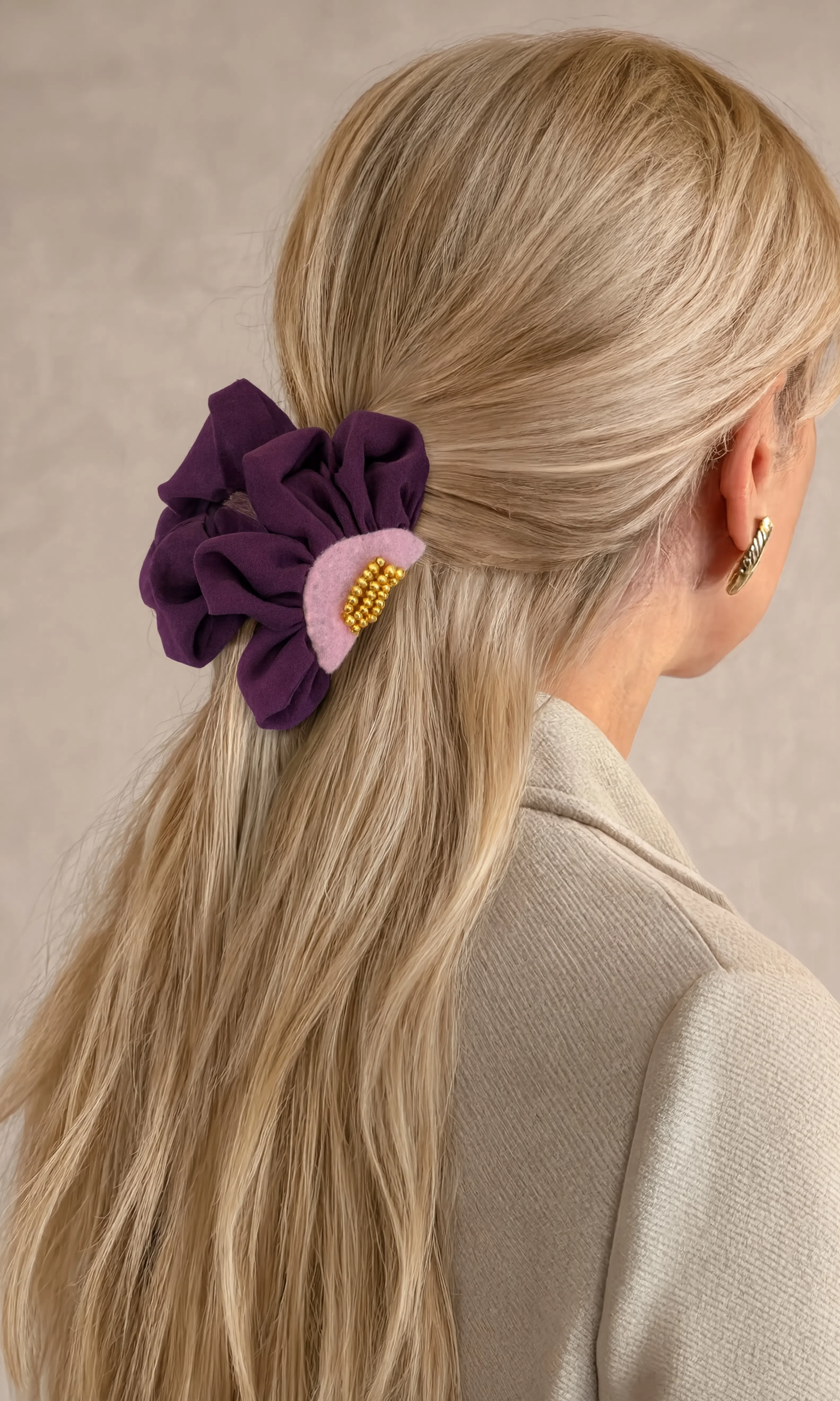 HAIR CLIP ROSÉ WINE