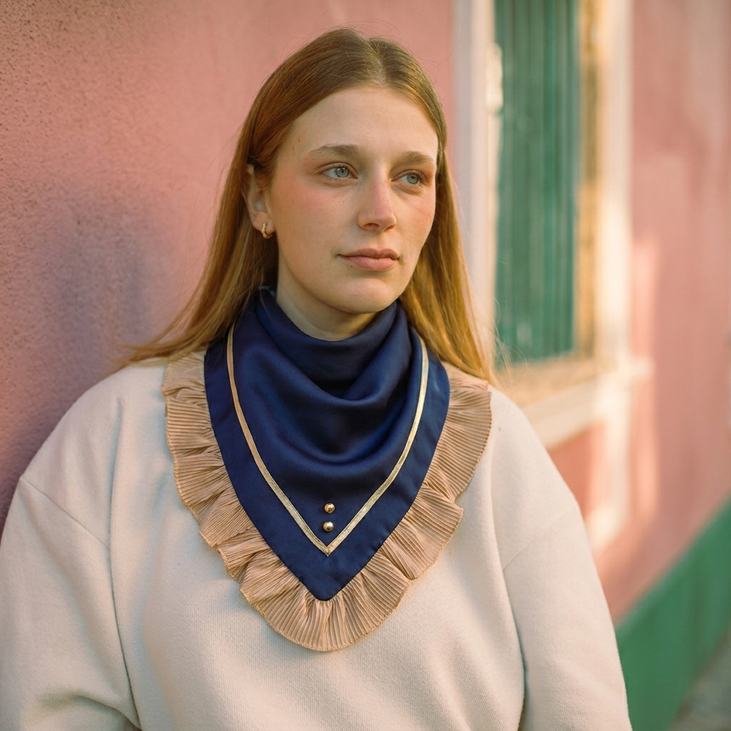 Pañuelo Flare Blue-Gold