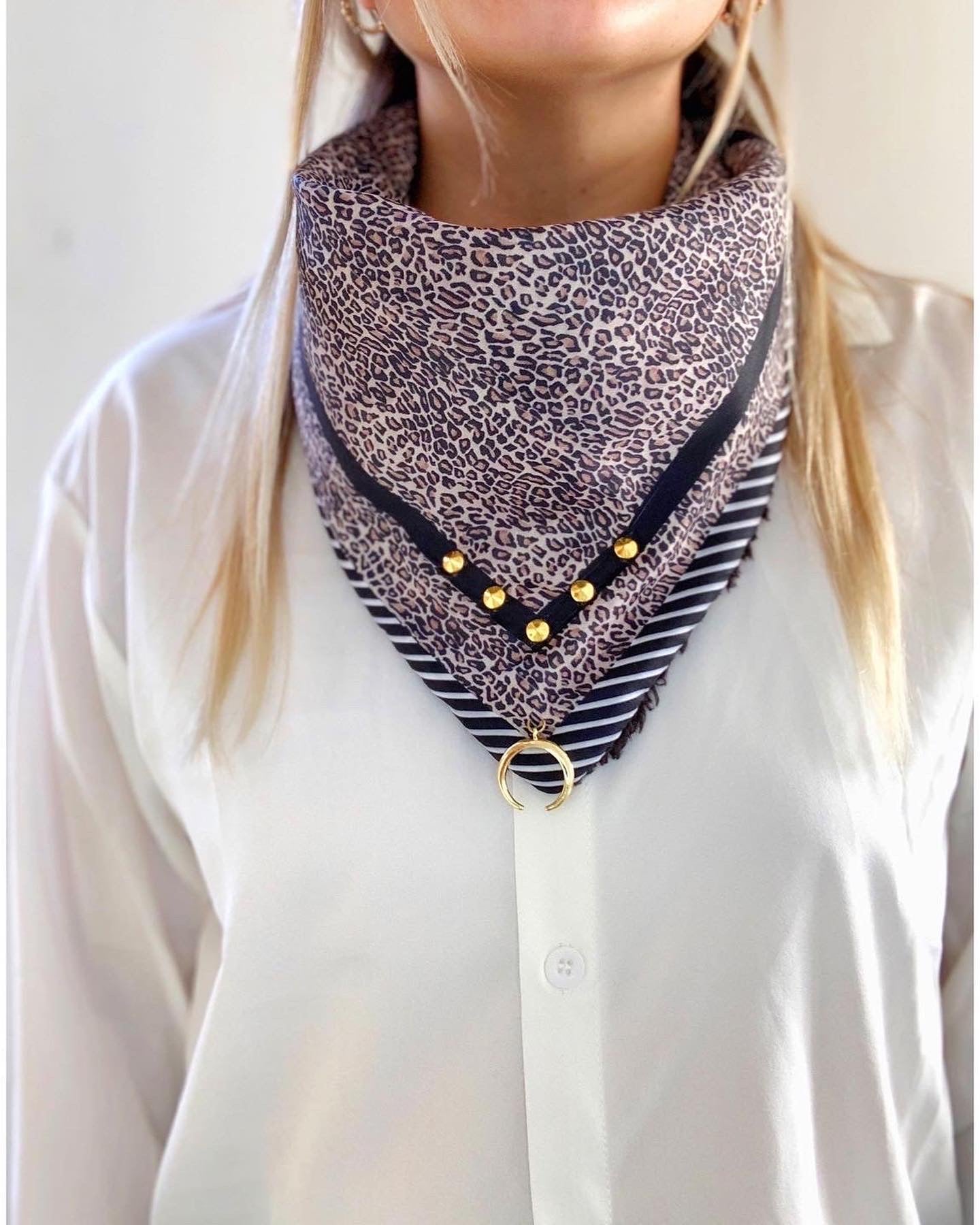 Pañuelo Chiporro Leopard Black Lines