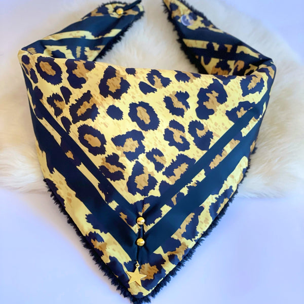 Pañuelo Black Leopard Print