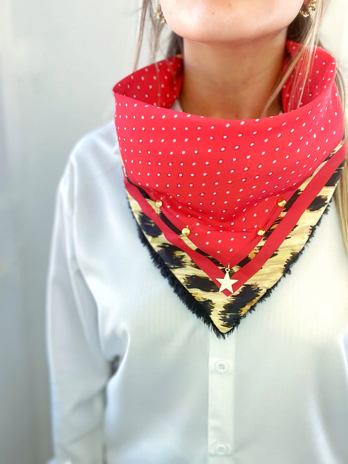 Pañuelo Red Black Print
