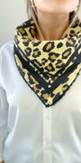 Pañuelo Black Leopard Print