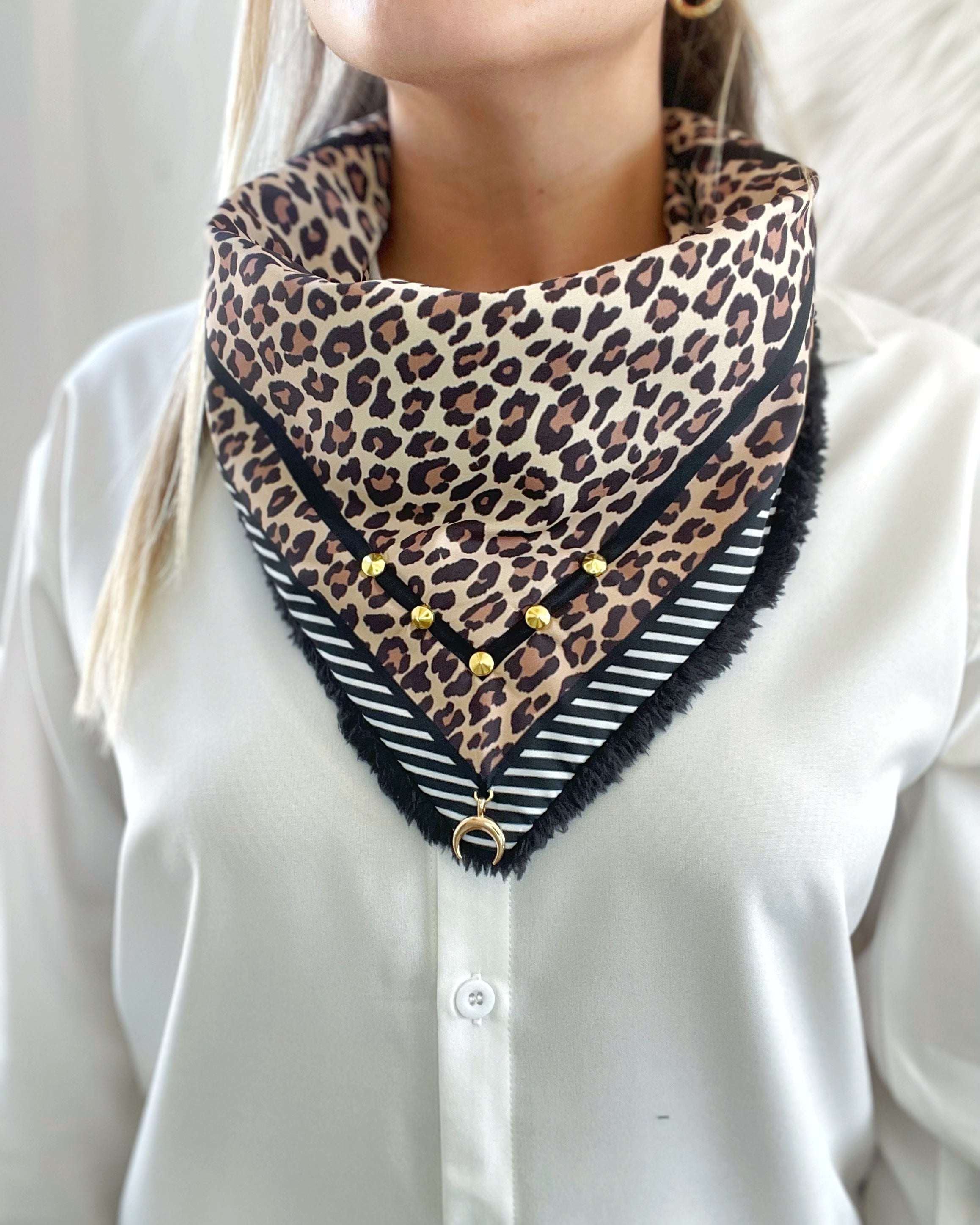 Pañuelo Chiporro Leopard Black Lines