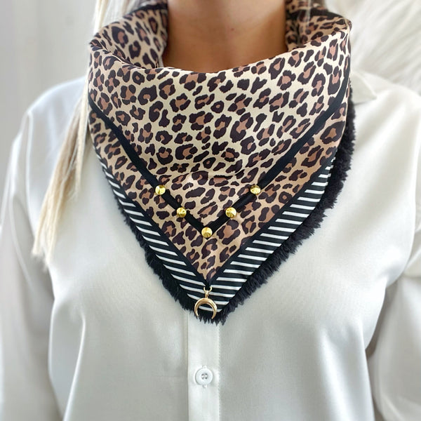 Pañuelo Chiporro Leopard Black Lines